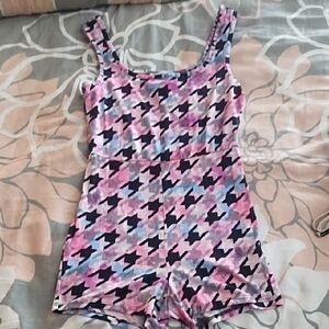 Vibrant Houndstooth Women's Romper